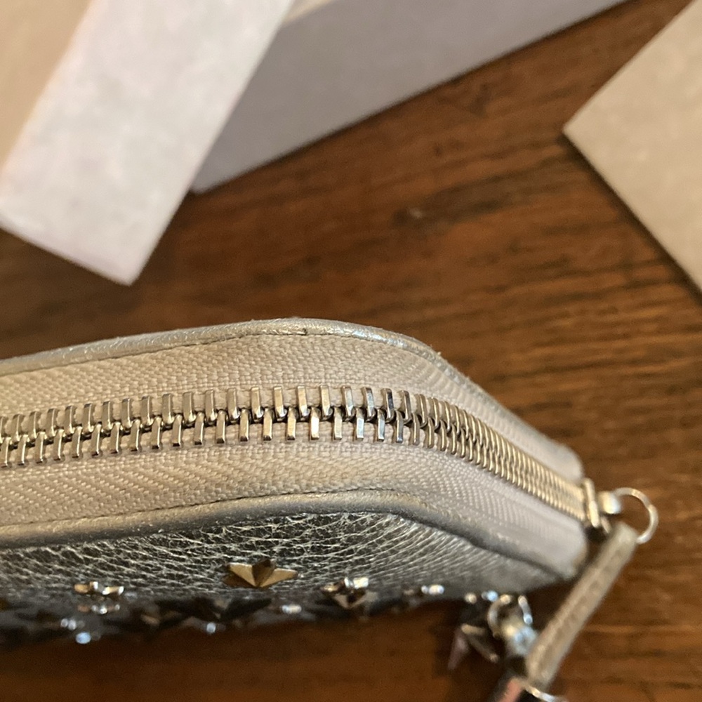 Jimmy Choo FILIPA Star Studded Zip Around Wallet Full Inclusion w/Dusty & Box - Picture 7 of 11